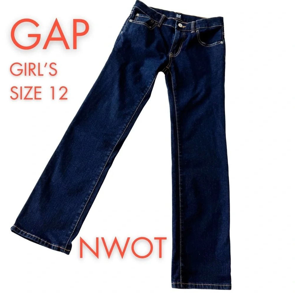 Girls’ Gap Dark Wash Jeans -‎ Size 12, NWOT